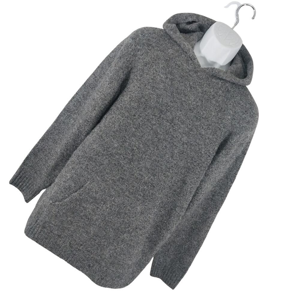 OLD NAVY! FAB MARLED DOVE & ASH GRAY HOODIE SWEATER W/FRONT POCKET! SZ MT
